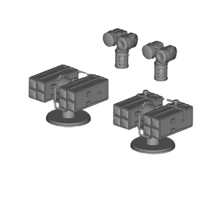 EV  Model 3D Printing 1/700 Mk95 Mission Launching System Mk95 Illuminator