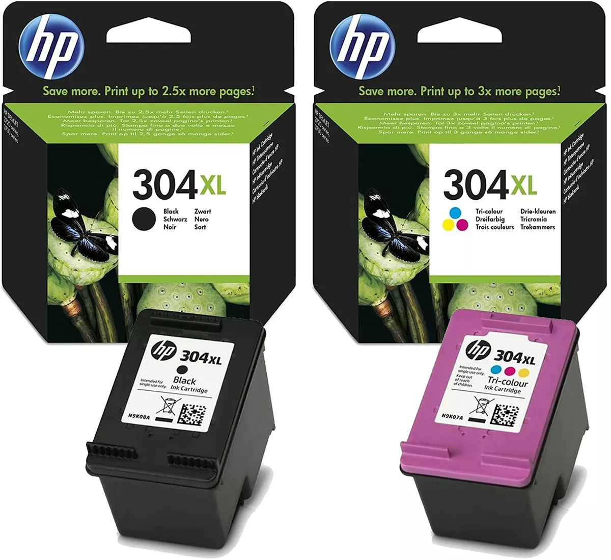 Original HP 304XL Black & Colour Ink Cartridges For DeskJet 2630 3730 3760  UK BN 192545191432