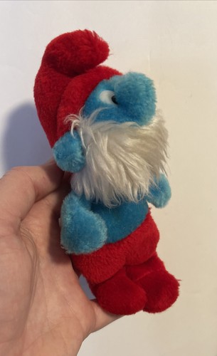 Vintage Smurf Doll Hug Your Smurf Toy Plush 1979 Collectible Stuffed Animal Tag - Picture 7 of 12