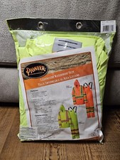 Pioneer Hi Vis Lightweight Waterproof Safety Rain Suit - Reflective - LARGE