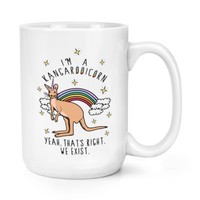 I'm A Kangarooicorn 426Ml Groß Becher Tasse - KäNguru Einhorn Groß