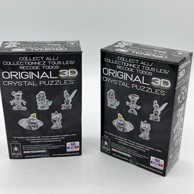 DISNEY 100 BePuzzled MICKEY+MINNIE MOUSE Original 3D Crystal