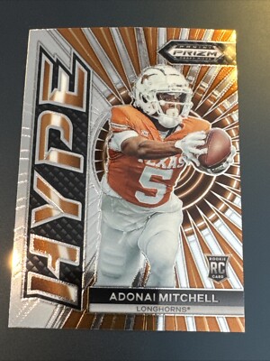 Adonai Mitchell 2024 Panini Prizm Draft HYPE INSERT Rookie #HP-AM LONGHORNS