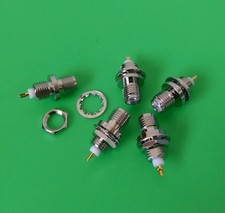 5 PCS SMA female bulkhead solder panel mount straight - USA Seller