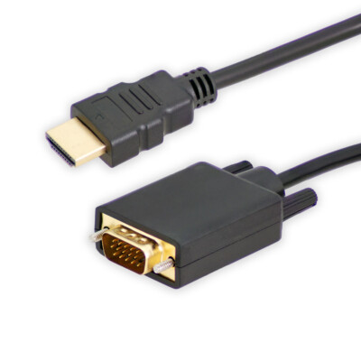 HDMI Zu VGA Adapterkabel 1,8m - Perfekte Verbindung Für Alte Monitore & Beamer