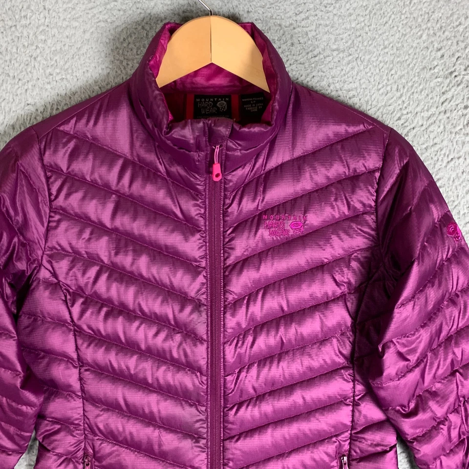 Chaqueta Mountain Hardwear Nitrosa 800 Plumón de Ganso Mujer Pequeña S Púrpura Cremallera Puffer Foto 2 de 4