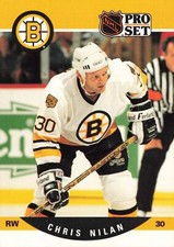 Chris Nilan 1990 Pro Set #409 Boston Bruins