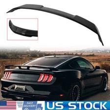 For Ford Mustang Coupe 2015-21 S550 GT Style Gloss Black Rear Trunk Spoiler Wing