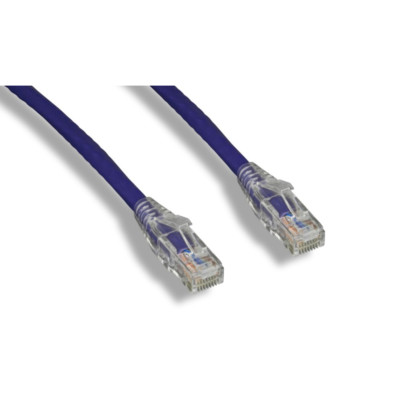 PTC Cat 6 UTP Patch Cable With Clear Boot Purple Color