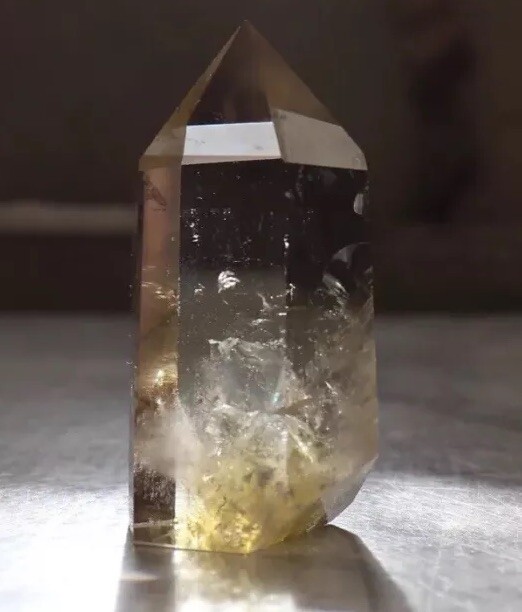 Citrine Crystal Obelisk Point Natural Healing Stone Raw Rough Specimen-image