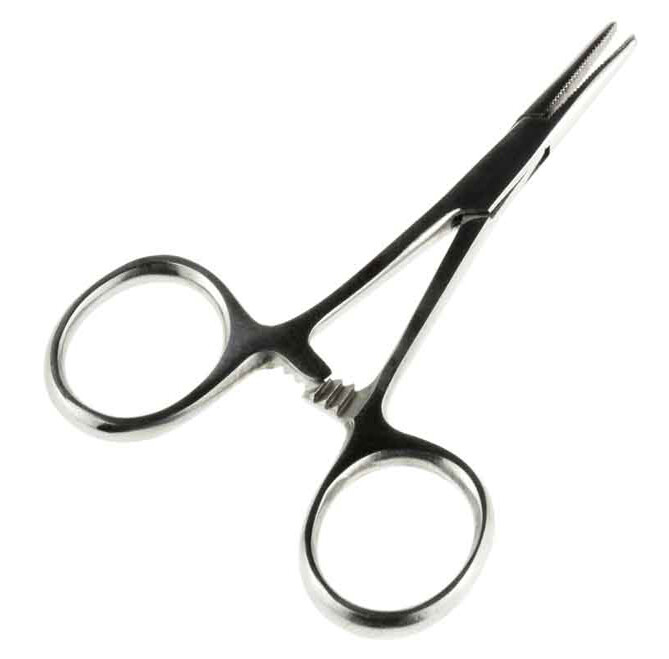 12-Pack 5" Straight Hemostat Forceps - Stainless Steel Locking Clamps Surgical Tool