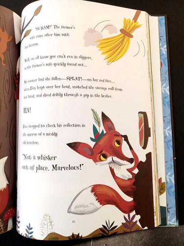 Aesop's Fables Large Hardcover Children's Book Illustrated 13" X 9.5" - Picture 8 of 21