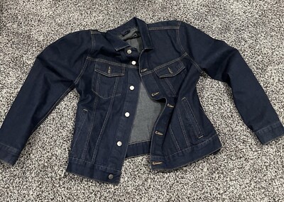 Men's 90s Vintage STRUCTURE Express Denim Jean Jacket (Canadian tux) Size Medium