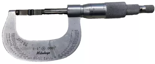 Mitutoyo No. 122-125 Caliper With Box 0 - 1"  Inch .001 Analog Made In Japan