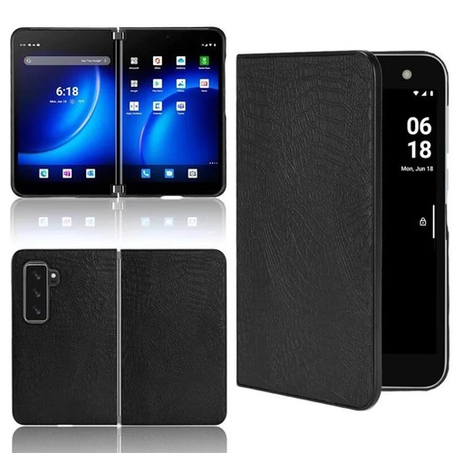 Case For Microsoft Surface Duo 2 Luxury Leather Crocodile Pattern Shockproof - Photo 2 sur 26