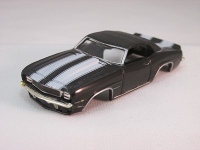 MODEL MOTORING LIME W//WHITE SRIPES /'69 CAMARO RS SHELL ~ NEW ~ FITS AURORA TJET