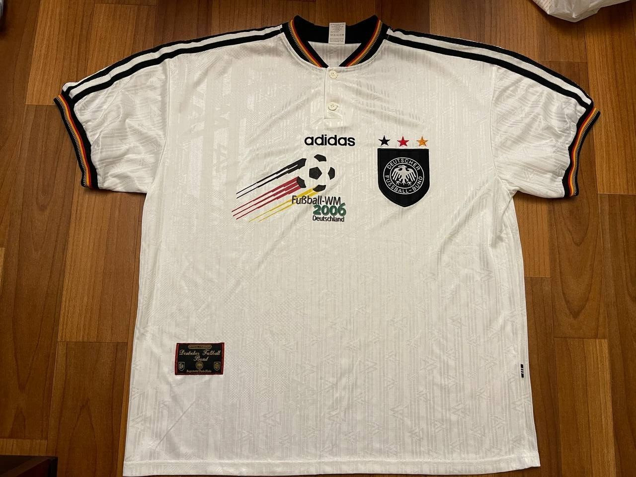 Germany 1996/1998 Adidas Home Football Shirt/Jersey Size 2XL