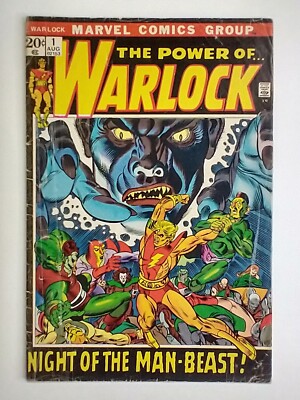 Marvel Comics Warlock #1 Origin Adam Warlock; Emerald Revealed as Soul Stone FN
