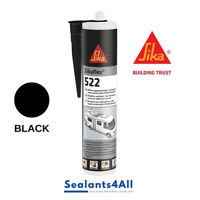 3 X Sikaflex&reg;-522 Nero - 300 Ml Sika522 Sikaflex-522 Black Set Da 3