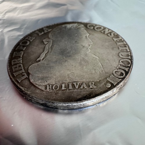 Coin 1835 Bolivia 8 Soles Bolivar - 第 3/5 張圖片