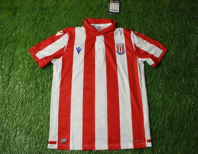 Maillot Extérieur Stoke City 2019/2020 Macron - Young S (garçon) - Noir/Gris/Rouge