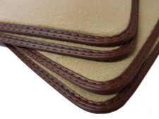 Braun Beige Fußmatten für Mercedes B-Klasse W246 Bj.2011-2019 Velours 4 teilig 