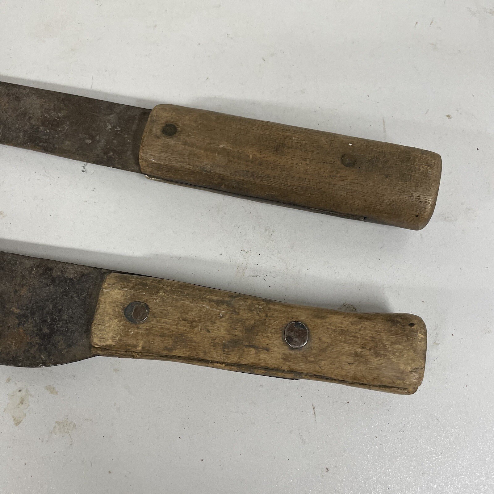 Pair Of Two (2) Vintage Antique Wood Handled Machetes Knives 19” Long eBay