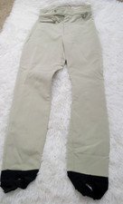 Nils Womens 10R Shiny Metallic Beige Black Stirrups Snap Hook Eye Ski Snow Pants