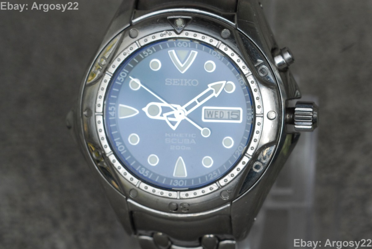 Seiko Kinetic Pipin Scuba Divers, 5M43 0D70, SBBW069, Refurbished