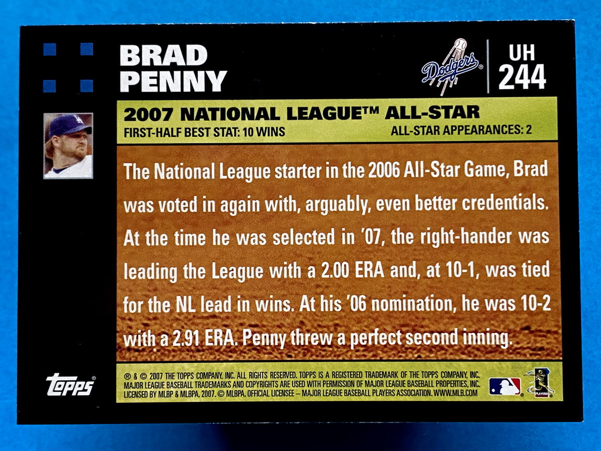2007 Topps Updates & Highlights Brad Penny #UH244 | eBay