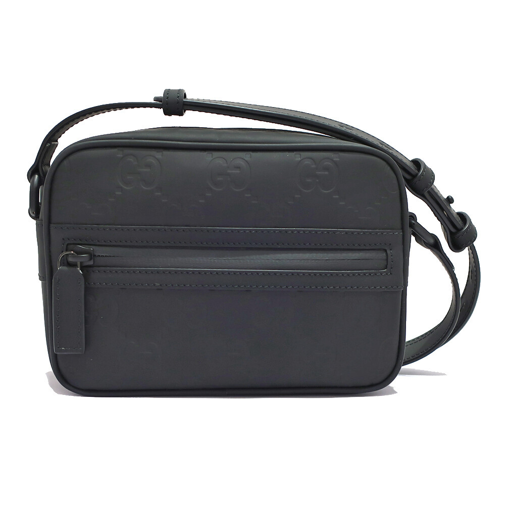 Gucci Shoulder Bag GG Rubber Effect 771231 Black Crossbody Gucci Shoulder Bag GG Rubber Effect 771231 Black Crossbody