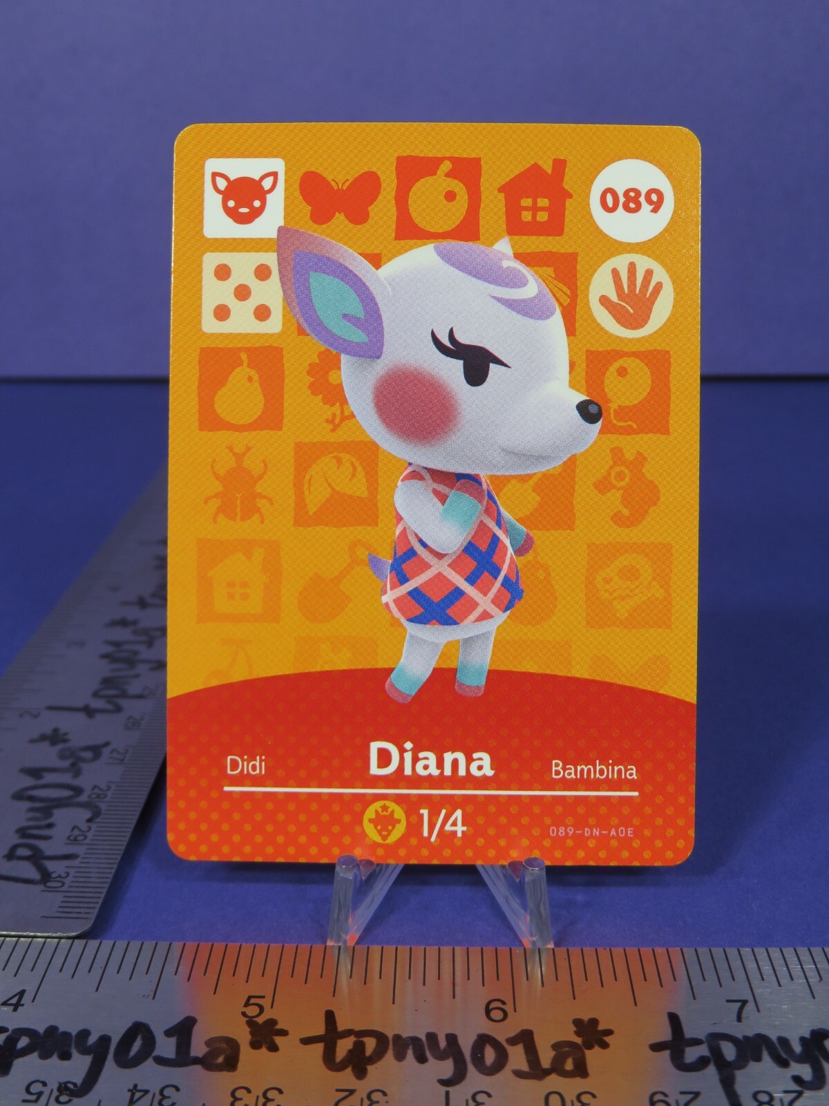 DIANA #089 Authentic US Pack Fresh Animal Crossing Series 1 Amiibo Card eSE