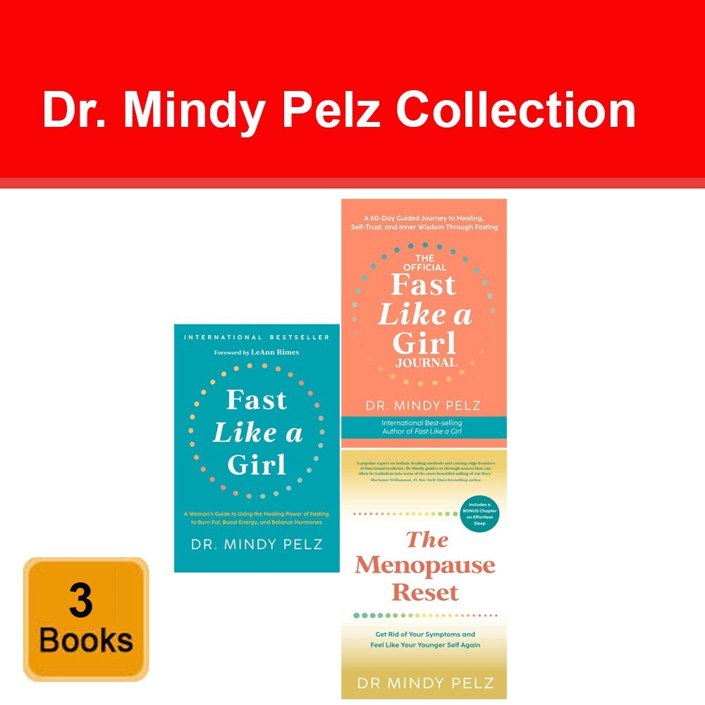Dr. Mindy Pelz Collection 3 Books Set Fast Like a Girl, The Menopause Reset