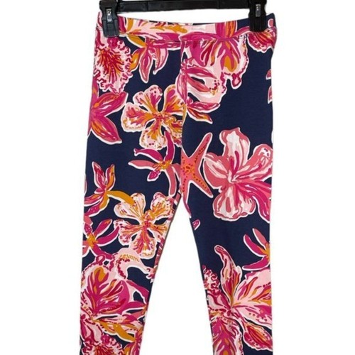 Lilly Pulitzer Girl's Maia Bright Navy Via Sunny Engineered Print SZ XL - Picture 8 of 8