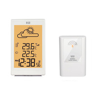 Hito Wireless Weather Station Atomic Radio Controlled Alarm Clock W/ Backlight Hito Wireless Weather Station Atomic Radio Controlled Alarm Clock W/ Backlight