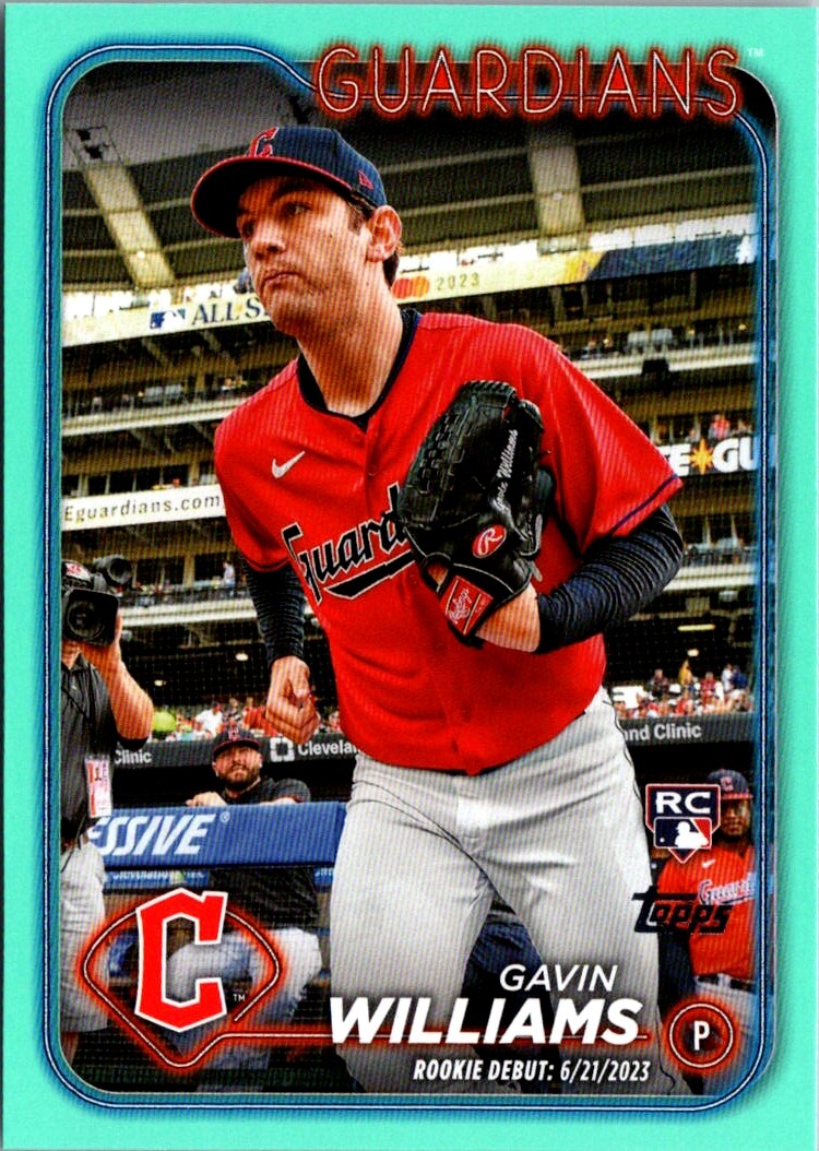 2024 Topps Update #US294 Gavin Williams Aqua