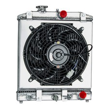 3 Row Radiator Shroud Fan Fit 19922000 Honda Civic D15 D16 Ek Integra Del Sol