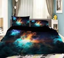 3D Starry Sky Cloud Star Quilt Cover Set Duvet Cover Bedding Pillowcases 1437