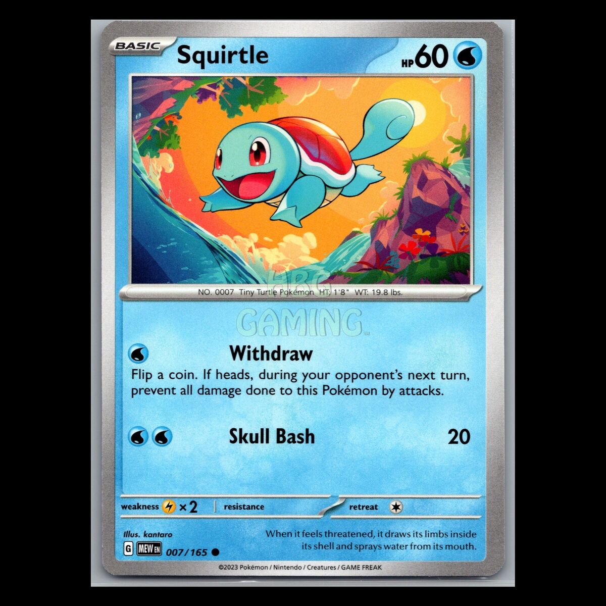 Pokemon Card - Squirtle - 007/165 - Scarlet and Violet: 151 Pokemon Card - Squirtle - 007/165 - Scarlet and Violet: 151