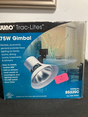 Juno Trac-lites 75 Watt Gimbal silver R532SC