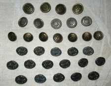 VERSCHIEDENE KONVOLUTE TRACHTENKNÖPFE - SILBER - BRAUN - METALL - KUNSTSTOFF