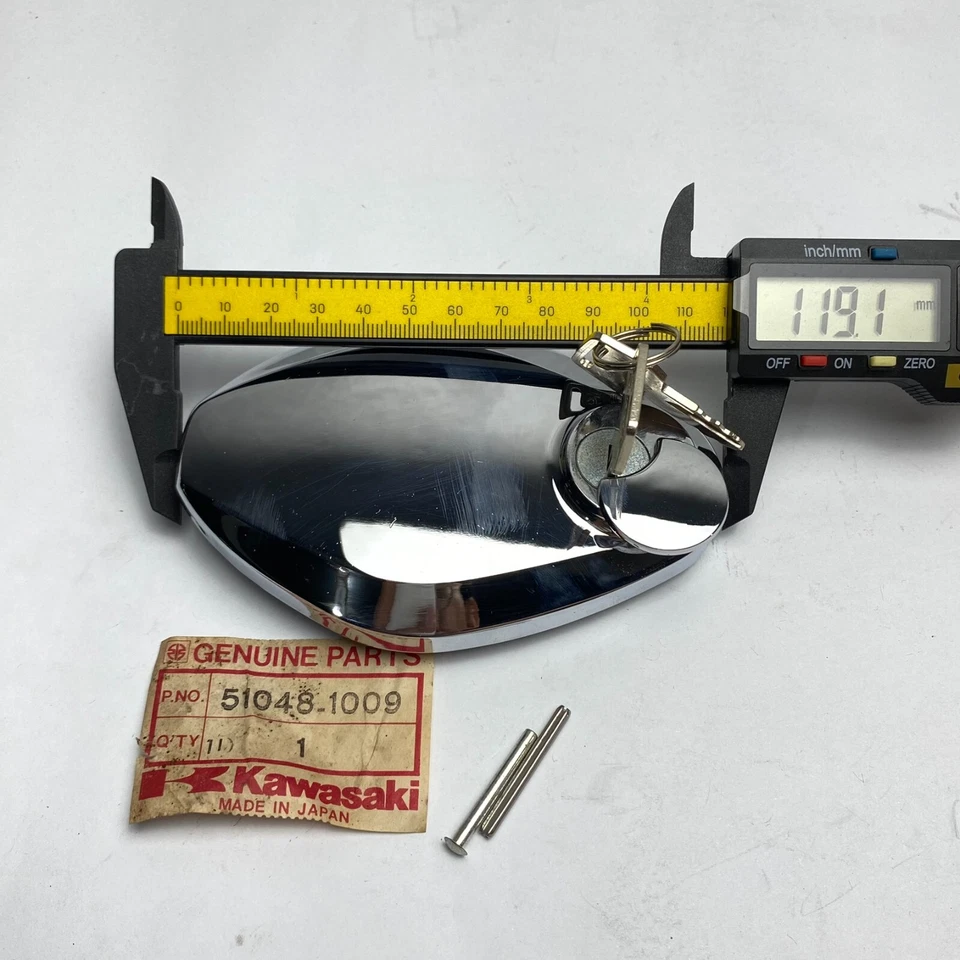 Llave tapa tanque combustible gasolina Kawasaki GTO KH250 KH400 KH500 KZ650 KZ750 KZ900 Foto 3 de 4
