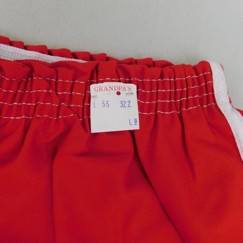 Vintage Deadstock Large Red Gym Shorts 70s 80s Retro Beach NWOT #5037 - Picture 3 of 5