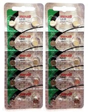 20 Pack Maxell LR41 192 1.5V AG3 Alkaline Button Cell Watch Batteries HOLOGRAM