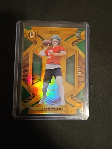 2021 Panini Gold Standard - Rookies Zach Wilson #102 White Gold /11 (RC)