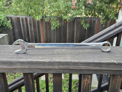 #ad #ad OEX36 Snap On 1 1 8quot; Chrome Long Combination Wrench SAE Standard USA $49.99