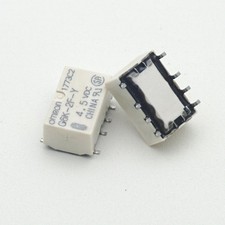 OMRON G6K-2F-Y 4.5VDC SMD TELECOM DPDT Signal Relay x 10PCS NEW
