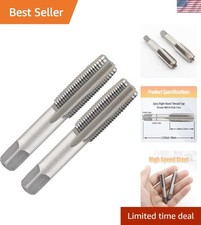 M10x1.0 Metric Taps - 2 Pieces of HSS Thread Tools for Precision Cutting