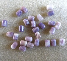 purple sugilite semi precious gemstone 8x5mm tube shaped beads (27 beads) SP423