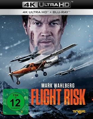 Flight Risk * 4K Ultra HD + Blu-ray * Mark Wahlberg * NEUWERTIG!